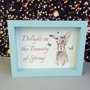 🌼 Delight Spring Block Sign